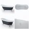 Milano Hest - Stone Grey Traditional Freestanding Slipper Bath - 1710mm x 740mm (No Tap-Holes)
