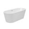 Milano Ballam - White Modern Oval Double-Ended Freestanding Bath - Choice of Size