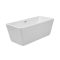 Milano Elswick - White Modern Square Double-Ended Freestanding Bath - 1500mm x 750mm