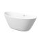 Milano Irwell - White Modern Oval Double-Ended Freestanding Slipper Bath - Choice of Size