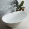 Milano Irwell - White Modern Oval Double-Ended Freestanding Slipper Bath - 1500mm x 750mm