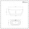 Milano Irwell - White Modern Oval Double-Ended Freestanding Slipper Bath - 1600mm x 750mm