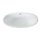 Milano Irwell - White Modern Oval Double-Ended Freestanding Slipper Bath - 1700mm x 750mm