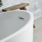 Milano Overton - White Modern Freestanding Slipper Bath - 1700mm x 750mm