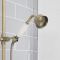 Milano Elizabeth - Brushed Gold Traditional Triple Exposed Thermostatic Shower with Grand Rigid Riser Rail and Wall Spout (3 Outlet)