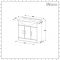 Milano Arch - Oak 850mm Freestanding Vanity Unit with Basin