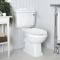 Milano Legend - White Traditional Close Coupled Toilet with Cistern and Wooden Seat