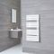 Milano Azore - White Designer Heated Towel Rail - 1080mm x 550mm