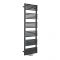 Milano Bow - Black D-Bar Central Connection Heated Towel Rail - 1533mm x 500mm