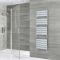 Milano Lustro - Chrome Flat Panel Designer Heated Towel Rail - Choice of Size