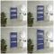 Milano Lustro - Designer Deep Sea Blue Flat Panel Heated Towel Rail - Choice of Size