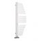 Lazzarini Way Spinnaker - Mineral White Designer Heated Towel Rail - 1100mm x 483mm