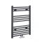 Milano Neva - Anthracite Central Connection Heated Towel Rail - 803mm x 500mm