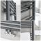 Milano Neva - Anthracite Central Connection Heated Towel Rail - 1600mm x 600mm