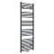 Milano Neva - Anthracite Central Connection Heated Towel Rail - 1785mm x 600mm