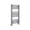 Milano Artle - Anthracite Curved Heated Towel Rail - 1000mm x 500mm