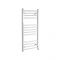 Milano Ive Electric - White Curved Heated Towel Rail - 1000mm x 500mm