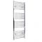 Milano Kent Electric - Chrome Curved Heated Towel Rail - 1600mm x 500mm