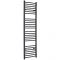 Milano Artle Electric - Anthracite Curved Heated Towel Rail - 1800mm x 500mm