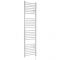 Milano Ive Electric - White Curved Heated Towel Rail - 1800mm x 500mm