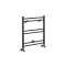 Milano Artle - Anthracite Straight Heated Towel Rail - 600mm x 400mm