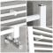 Milano Ive - White Straight Heated Towel Rail - 1000mm x 400mm