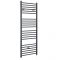 Milano Artle Electric - Anthracite Straight Heated Towel Rail - 1600mm x 400mm
