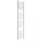 Milano Ive Electric - White Straight Heated Towel Rail - 1800mm x 400mm