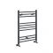 Milano Artle - Anthracite Straight Heated Towel Rail - 800mm x 500mm