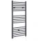 Milano Artle Electric - Anthracite Straight Heated Towel Rail - 1200mm x 500mm