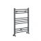 Milano Artle - Anthracite Straight Heated Towel Rail - 800mm x 600mm