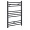 Milano Artle Electric - Anthracite Straight Heated Towel Rail - 800mm x 600mm