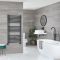 Milano Artle - Anthracite Straight Heated Towel Rail - 1200mm x 600mm