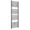 Milano Artle Electric - Anthracite Straight Heated Towel Rail - 1800mm x 600mm