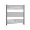 Milano Artle - Anthracite Straight Heated Towel Rail - 1000mm x 1000mm