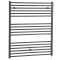 Milano Artle Electric - Anthracite Straight Heated Towel Rail - 1200mm x 1000mm