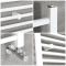 Milano Ive - White Straight Heated Towel Rail - Choice of Size