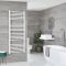 Milano Ive - White Straight Heated Towel Rail - Choice of Size
