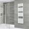 Milano Lustro - Designer White Flat Panel Heated Towel Rail - 1500mm x 450mm