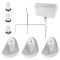 RAK Jazira - Concealed Urinal System with 3 Urinal Bowls