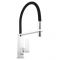 Milano Arvo - Modern Monobloc Kitchen Mixer Tap with Pull Out Spout - Black and Chrome
