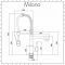 Milano Mirage - Modern Pull Out Kitchen Mixer Spray Tap with Spring Neck - Chrome