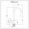 Milano Mirage - Modern Pull Out Kitchen Mixer Tap - Brushed Nickel