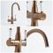 Milano Elizabeth - Traditional 3-in-1 Instant Boiling Hot Water Kitchen Tap - Brushed Copper