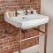Milano Richmond - 560mm Traditional Basin and Washstand - Copper (2 Tap-Holes)