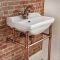 Milano Richmond - 500mm Traditional Basin and Washstand - Copper (1 Tap-Hole)