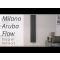 Milano Aruba Flow - Anthracite Vertical Middle Connection Designer Radiator - 1600mm x 236mm (Double Panel)