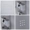 Milano Tahuata - Modern Exposed Thermostatic Shower Tower Panel with Large Shower Head, Hand Shower and Body Jets - Chrome