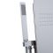 Milano Tahuata - Chrome Thermostatic Outdoor Shower Tower with Shower Head, Hand Shower and Body Jets (5 Outlet)