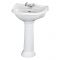 Milano Towneley - Traditional 1 Tap-Hole Basin with Full Pedestal - 600mm
